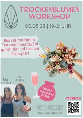 Flyer - Trockenblumen-Workshop