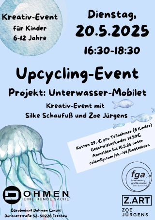 Flyer - Upcycling-Event: Unterwasser-Mobilet