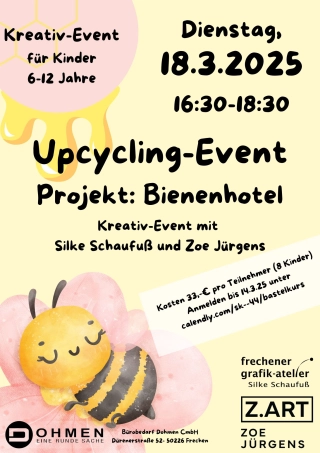 Flyer - Upcycling-Event: Bienenhotel